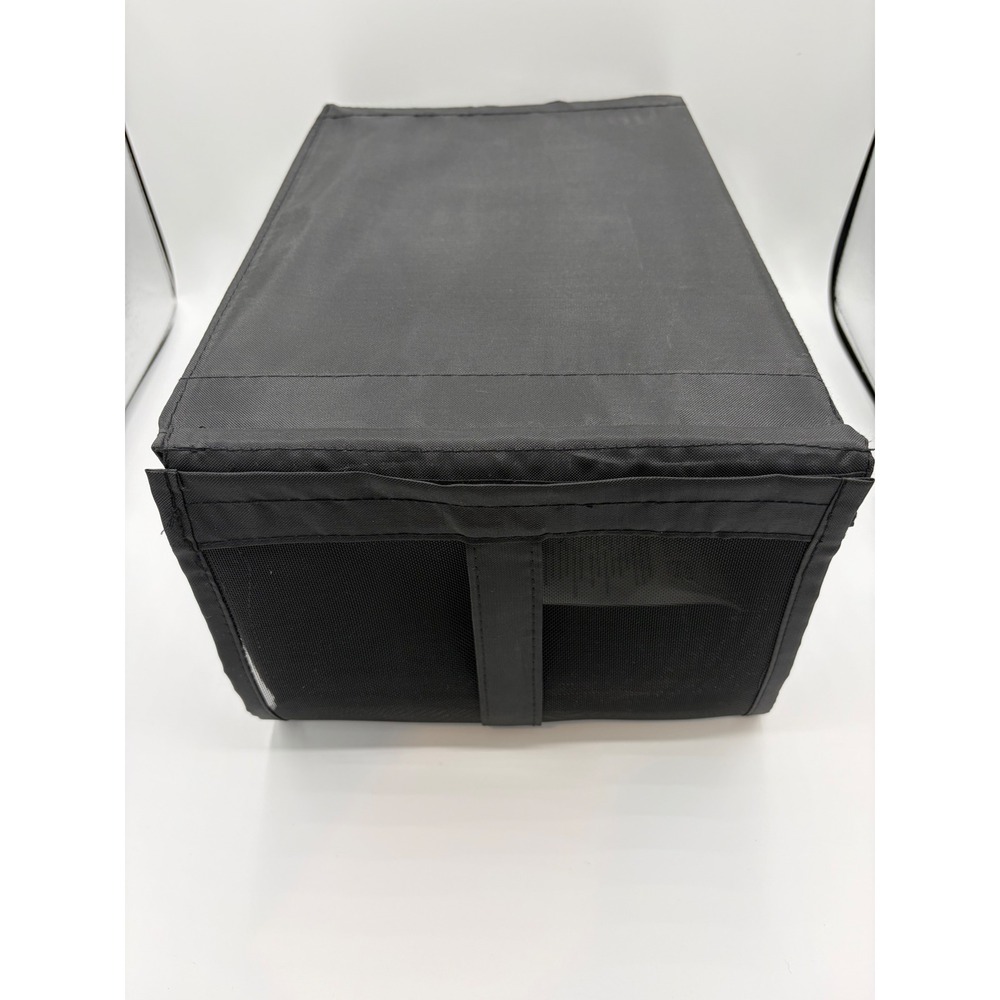 4 pack IKEA Skubb Storage Box Black Fabric Closet Organizer Bin with Mesh Front
